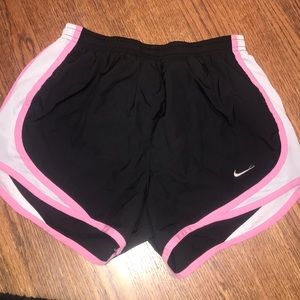Black with pink trim Nike pro shorts!!